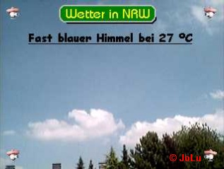 Blue Sky über NRW
Fast blauer Himmel bei 27 °C